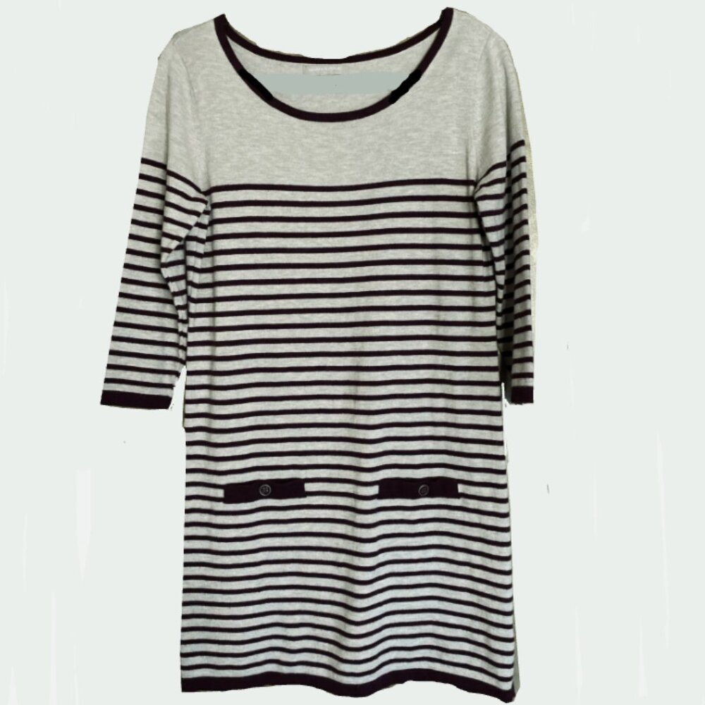 Banana Republic Women's Multi-coloured Striped Sweater Dress